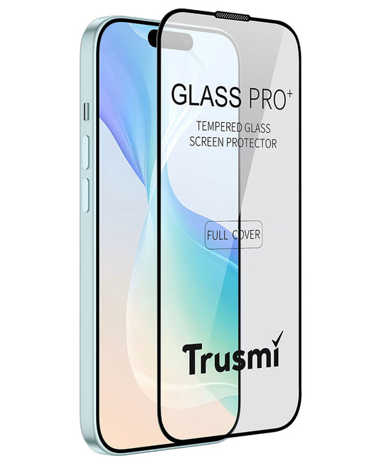 TRUSMI 3D Transparent Tempered Glass for iPhone XS Max | 11 Pro Max - 10-Pack