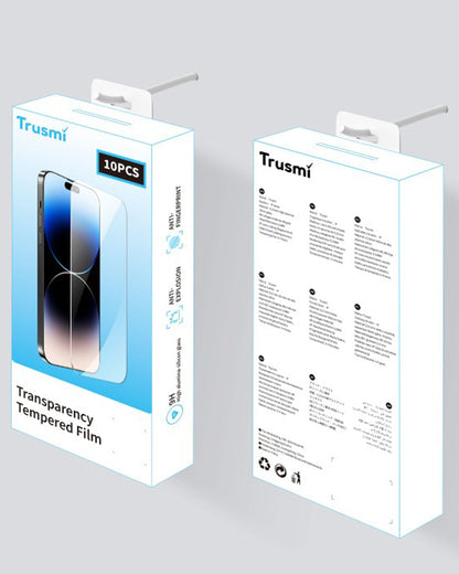 TRUSMI Clear Transparent Tempered Glass for iPhone XS Max | 11 Pro Max - 10-Pack